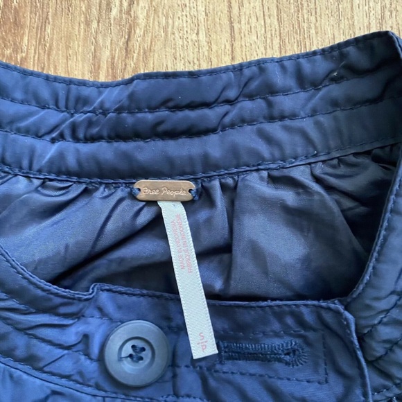 Free People Midnight Blue Bomber Jacket - Picture 4 of 7